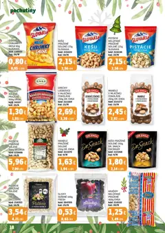 Labaš leták platný od 12.12.2025 | Strana: 18 | Produkty: Arašidy, Pistácie, Mandle, Slivky
