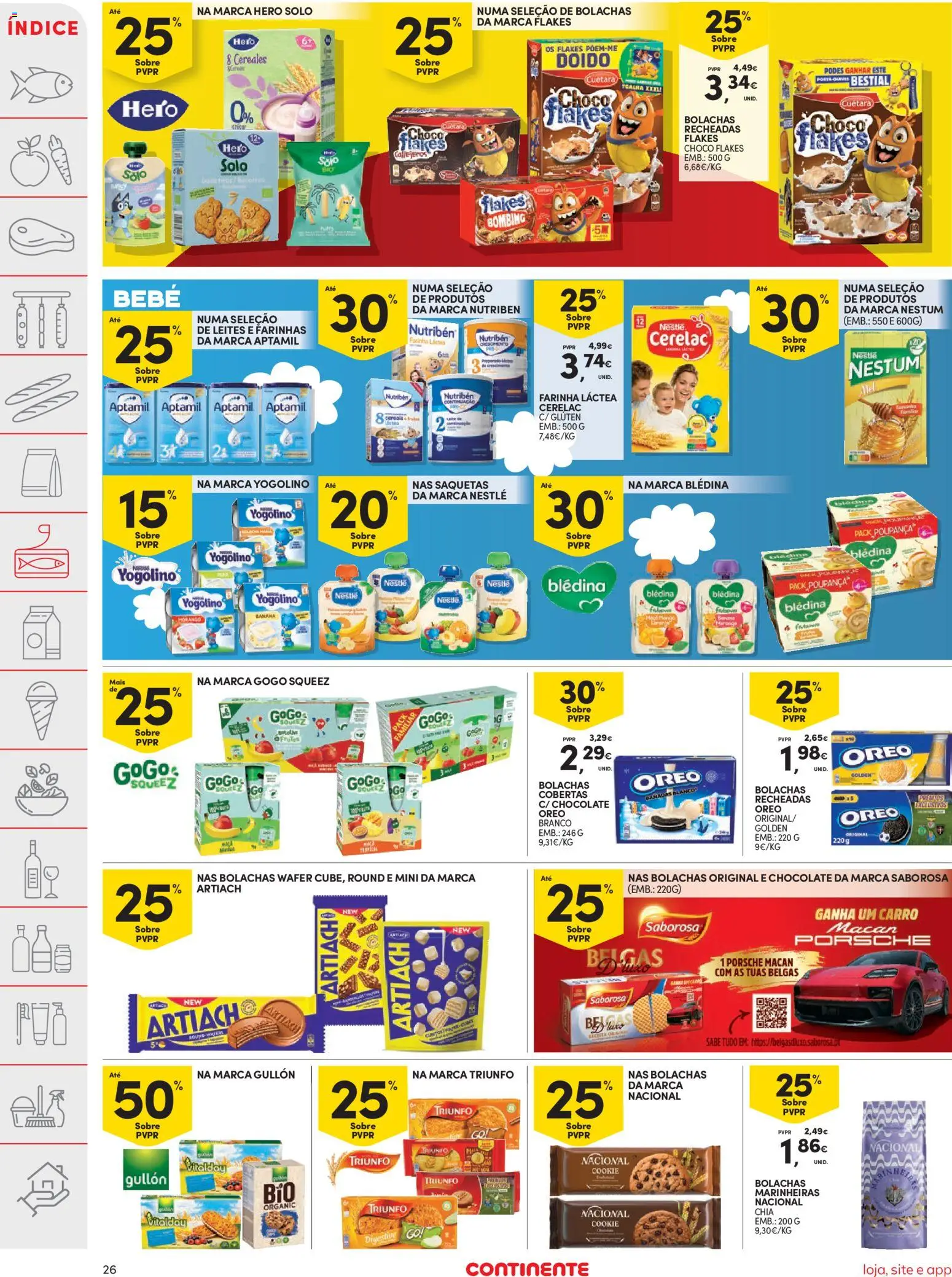 Continente folheto │ válido de 28.04.2026 | Página: 26 | Produtos: Banana, Bolachas, Nestlé, Chocolate