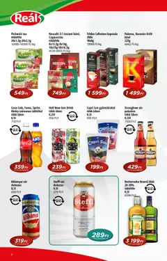 Reál akciós ujság - amely érvényes a következő dátumtól: 17.09.2025 | Oldal: 6 | Termékek: Nescafé, Cola, Tea, Cukor
