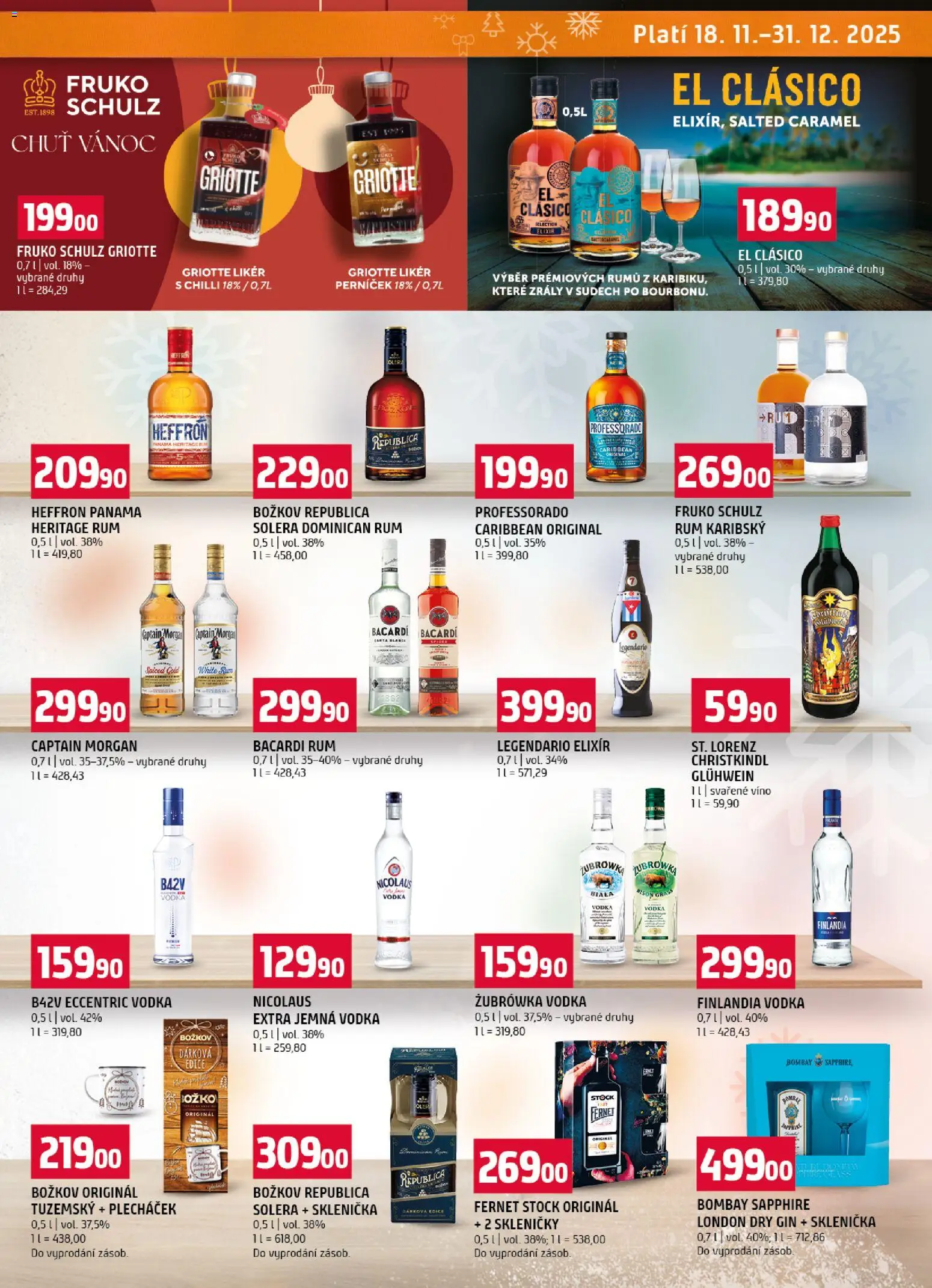 Terno leták - Vánoční speciál od 18.11.2025 | Strana: 13 | Produkty: Sklenička, Heffron, Dry gin, Skleničky