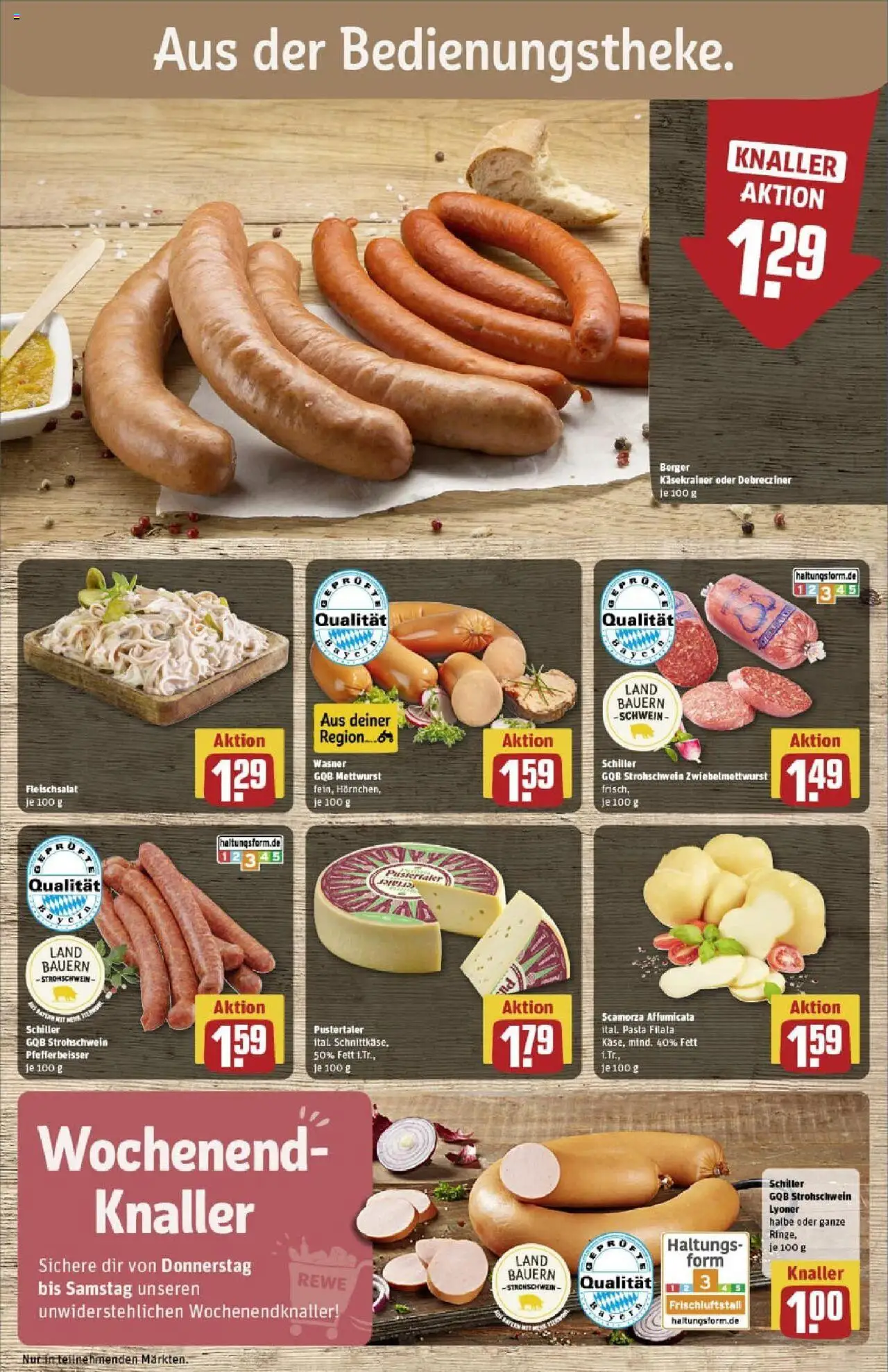 Rewe prospekt Dachau	 - gültig ab dem 13.07.2025 | Seite: 11 | Produkte: Käsekrainer, Pasta