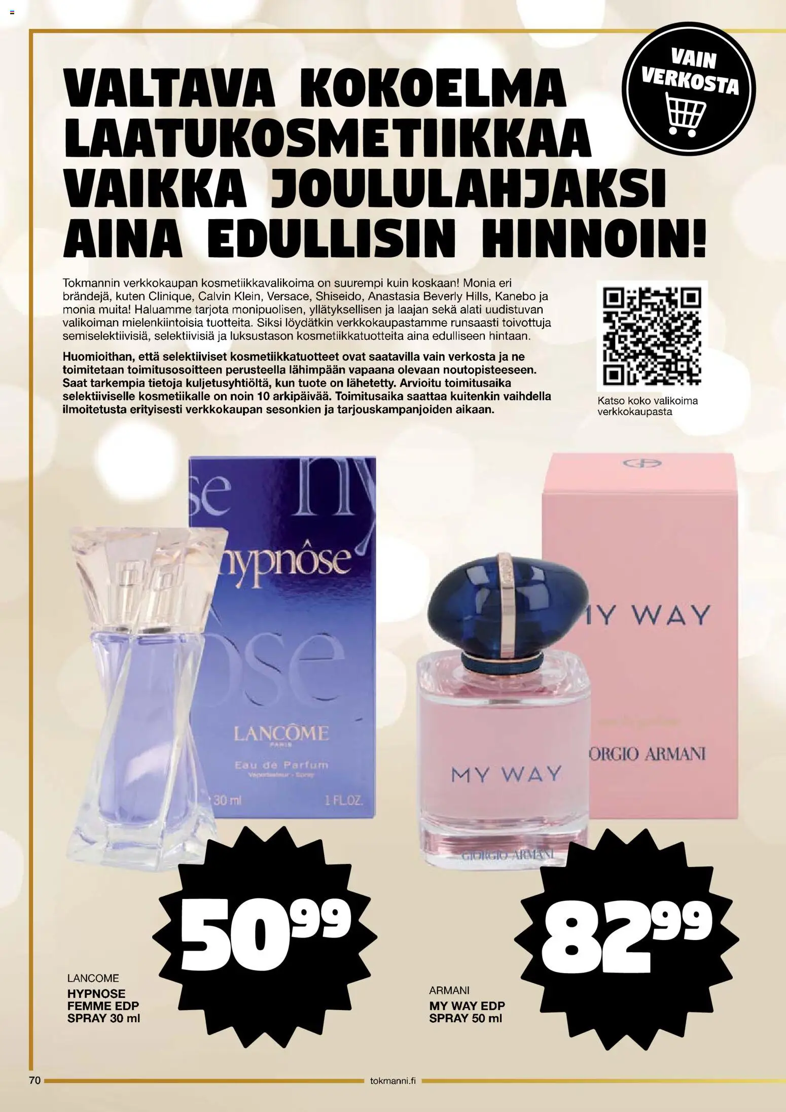 Tokmanni - Joulukuvasto 2025 – voimassa 30.10.2025 alkaen | Sivu: 70