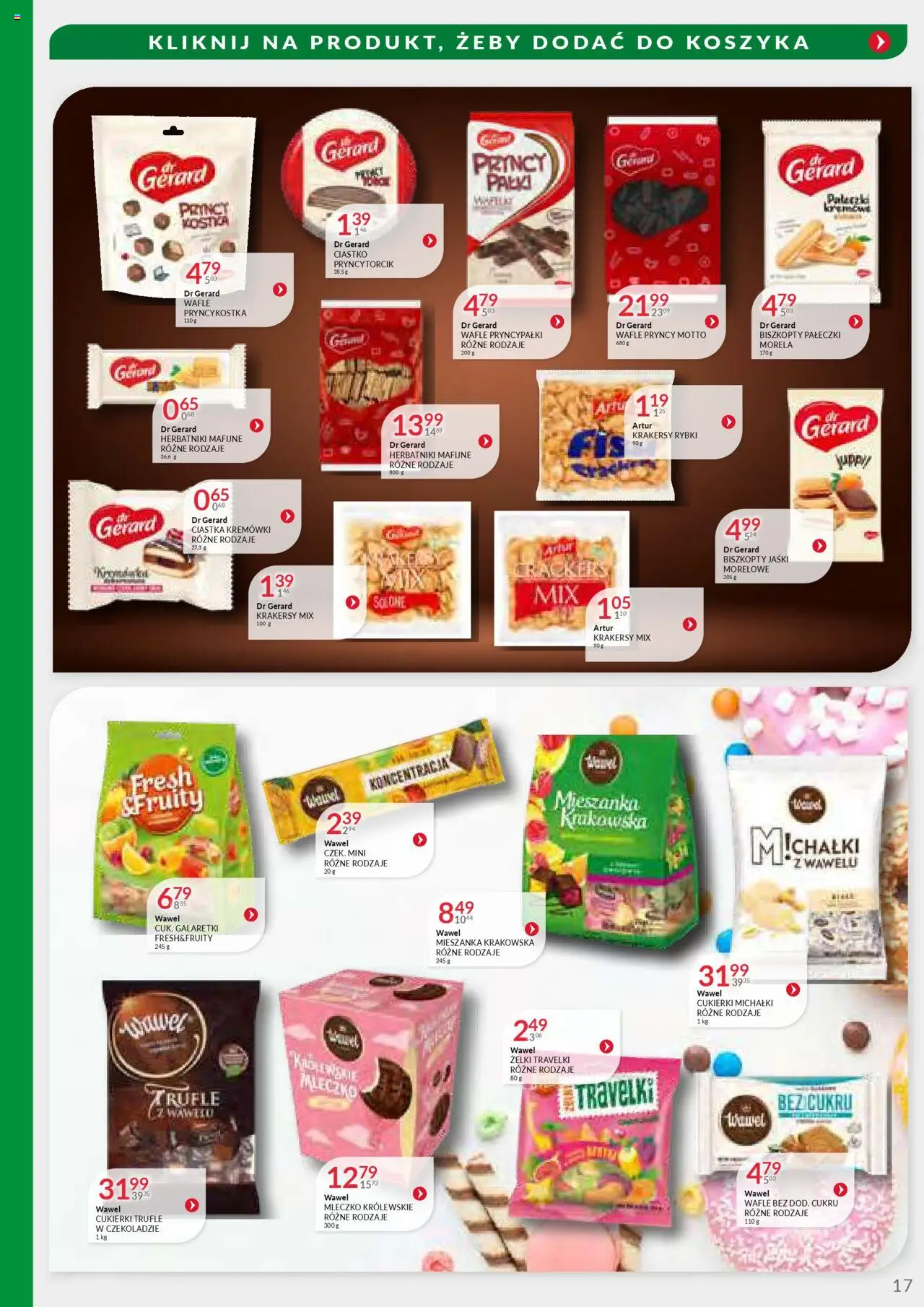 Eurocash Gazetka - Handlowa MR Południowy-Wschód od 29.09.2025 | Strona: 17 | Produkty: Galaretki, Mieszanka krakowska, Wafle, Sól