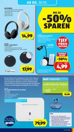 Hofer Flugblatt ab 24.10.2025 gültig | Seite: 41 | Produkte: Kopfhörer, Steckdose, Batterie, Apple