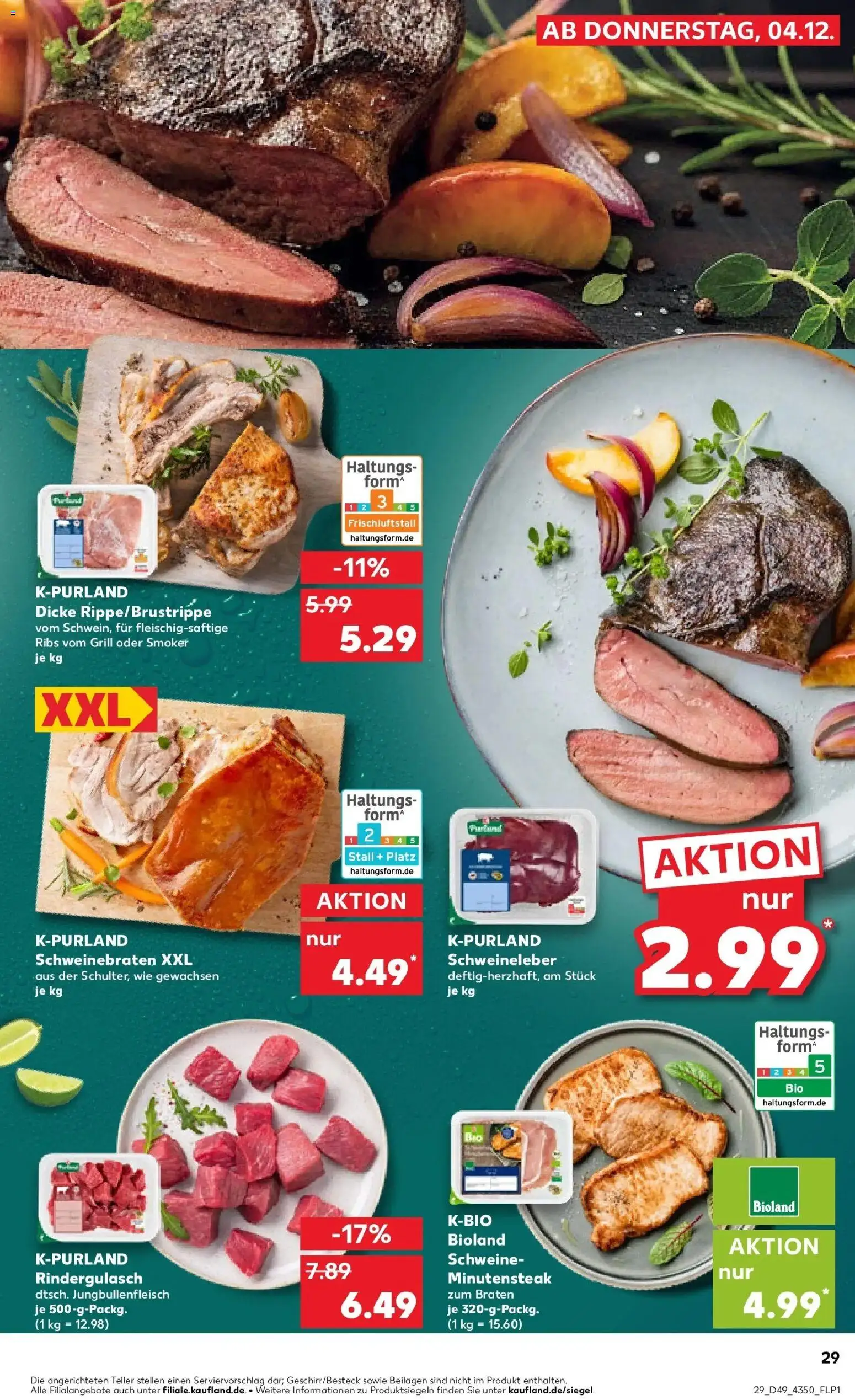 Kaufland prospekt Annaberg-Buchholz	 – gültig ab 04.12.2025 | Seite: 29 | Produkte: Grill, Rindergulasch