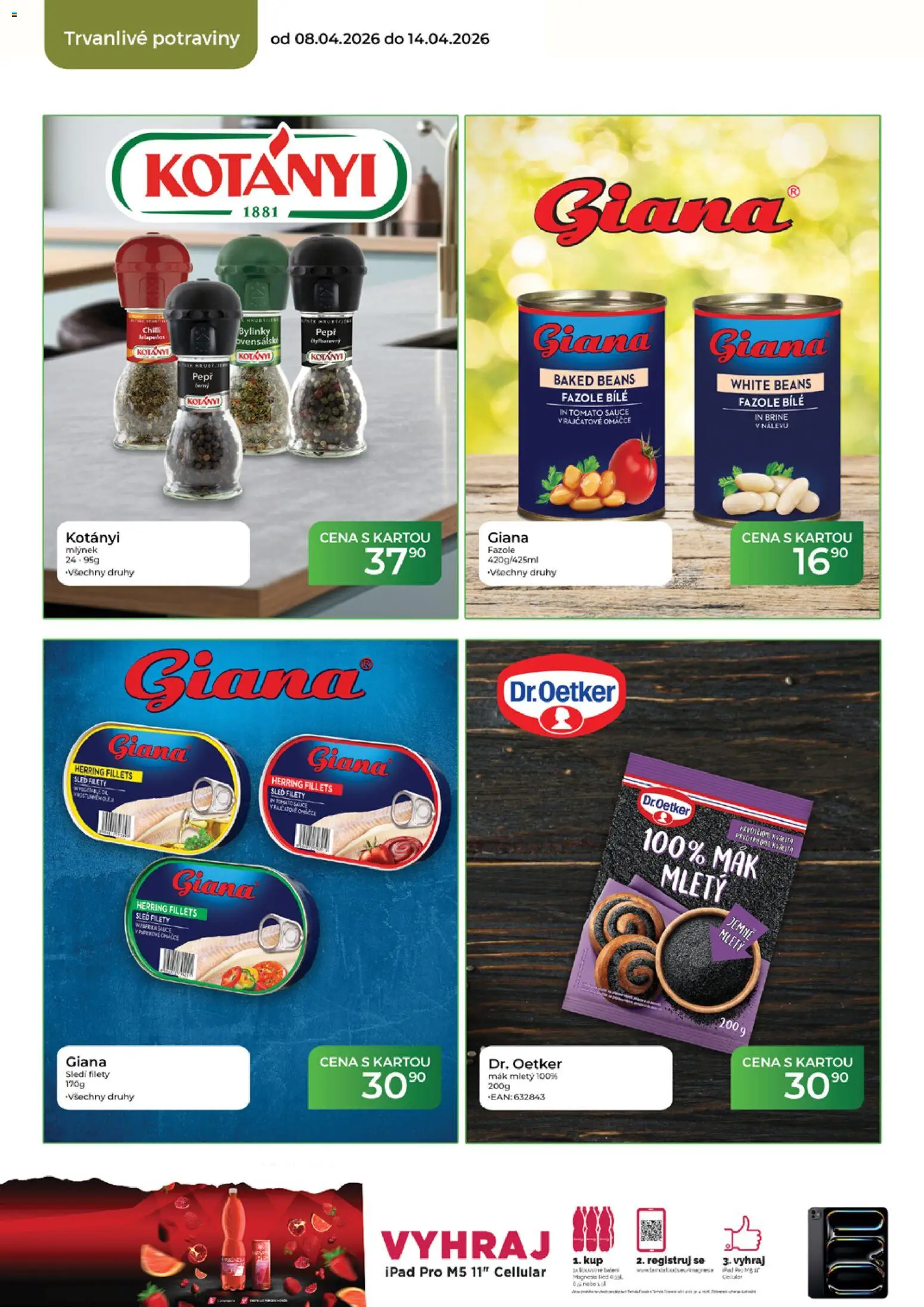 Tamda Foods leták od 08.04.2026 | Strana: 44 | Produkty: Mák mletý, Ipad, Mlýnek, Potraviny