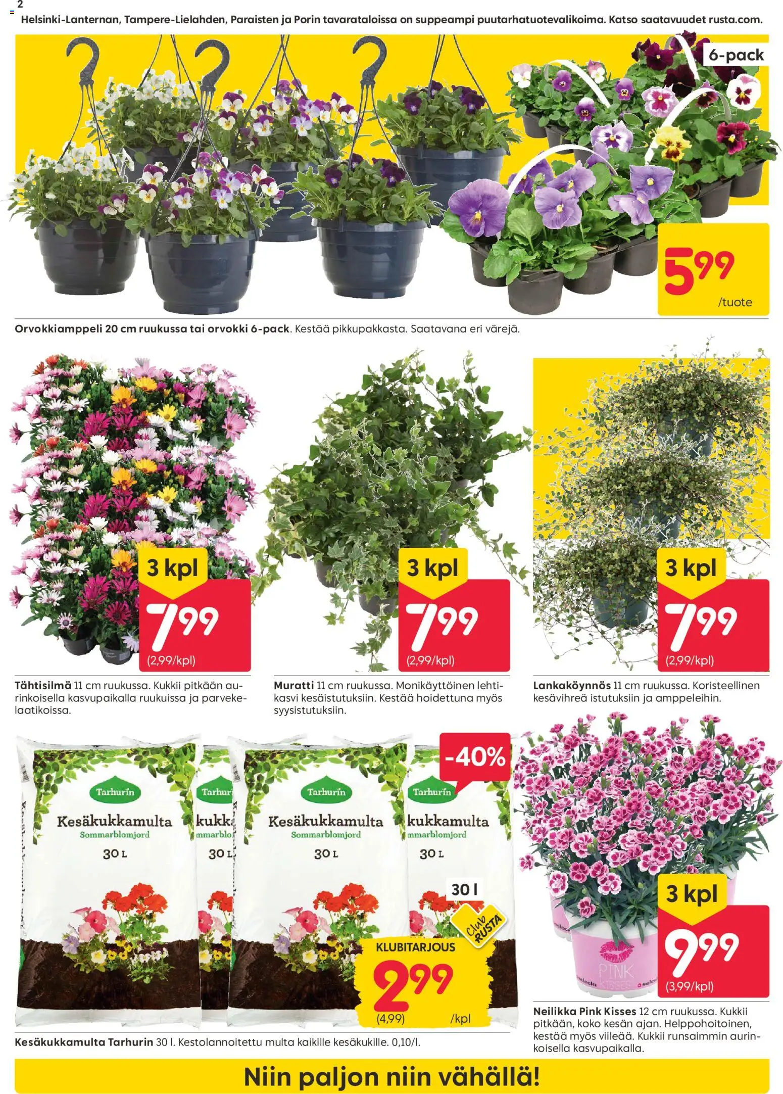 Rusta tarjoukset – voimassa 07.04.2026 alkaen | Sivu: 2 | Tuotteet: Multa