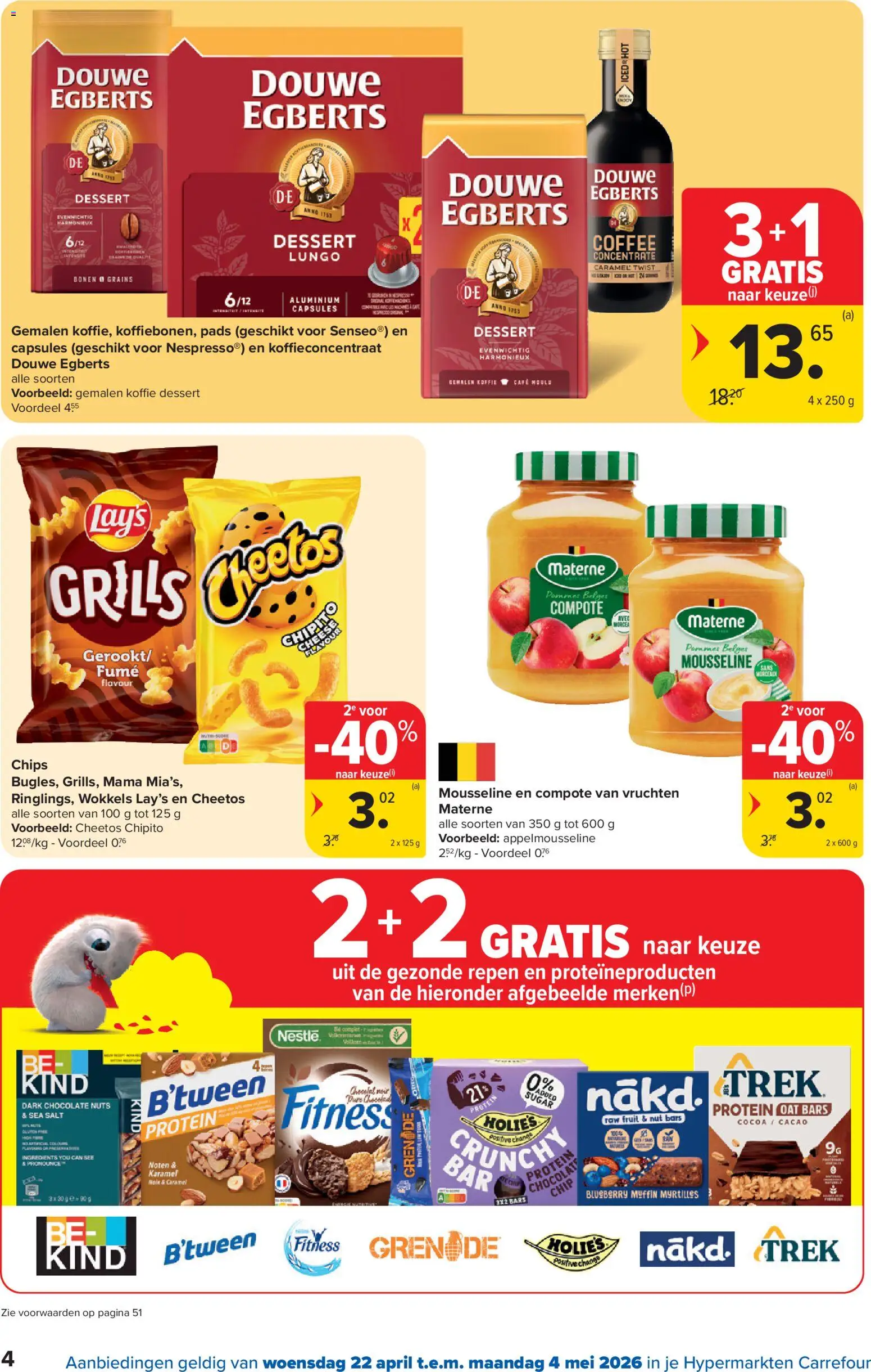 {H1} | Pagina: 4 | Producten: Noten, Cheetos, Csirkecombfile, Koffie