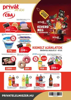 PRIVÁT - Aktuális szórólap MAX - amely érvényes a következő dátumtól: 17.07.2025