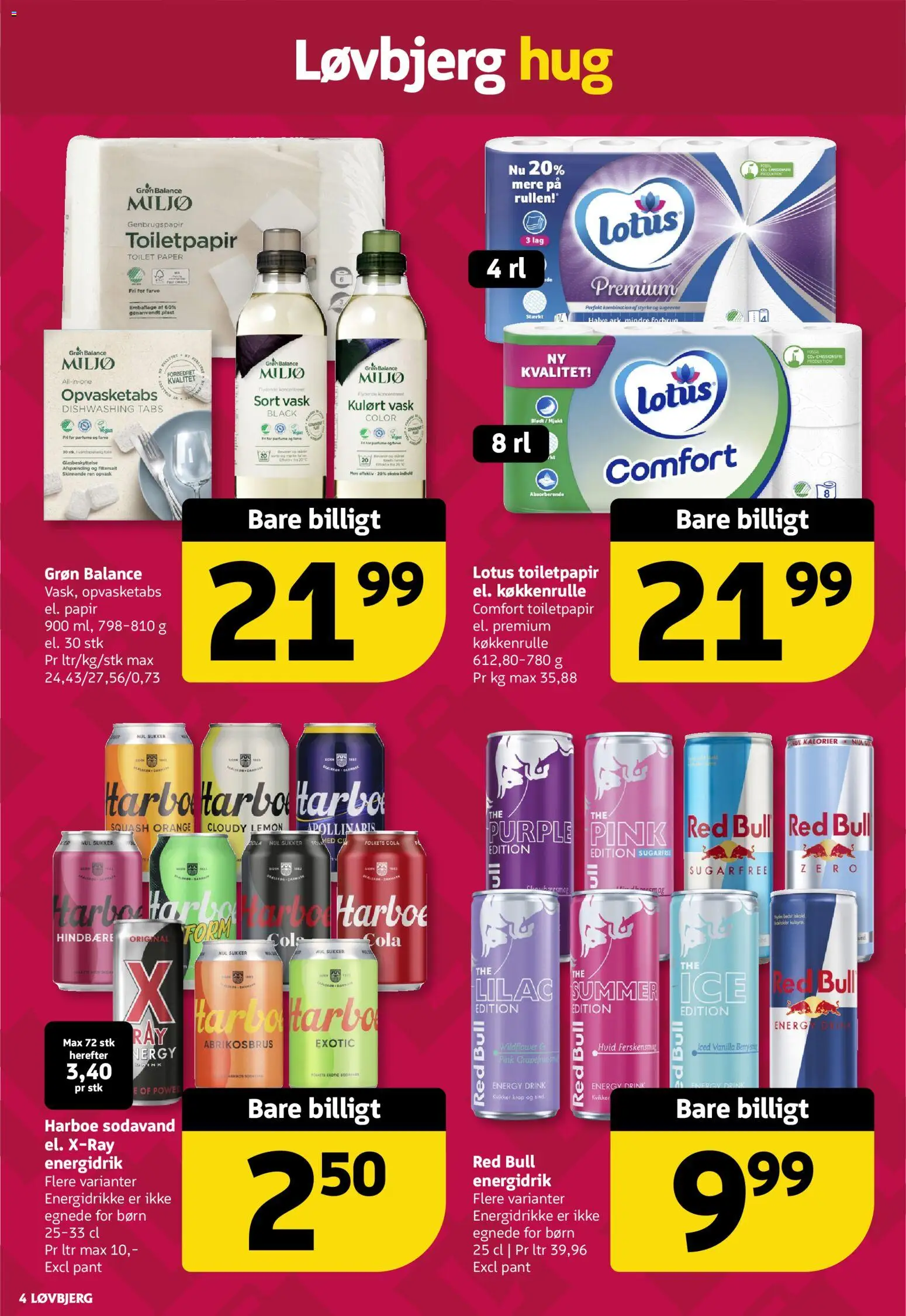 Løvbjerg tilbudsavis – gyldig fra 20.02.2026 | Side: 4 | Produkter: Parfume, Toilet, Energidrikke, Cola
