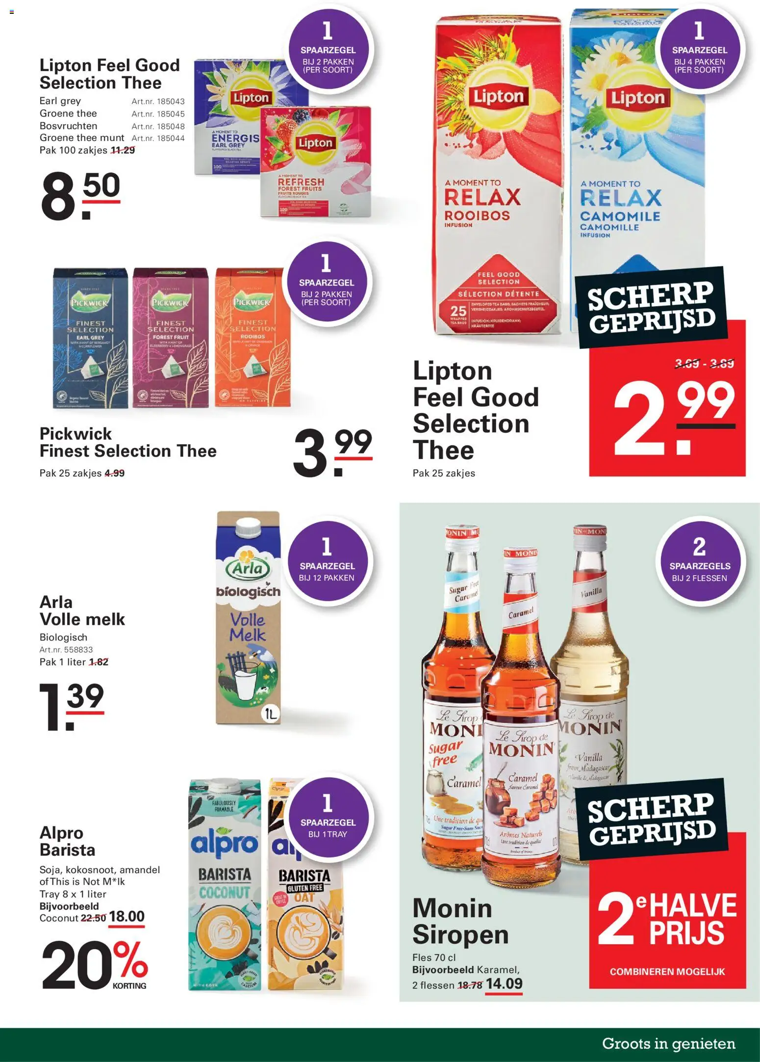 {H1} | Pagina: 25 | Producten: Munt, Thee, Fles, Volle melk