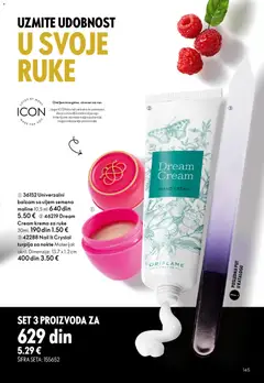 Oriflame katalog April 2026 - pregled Oriflame kataloga - važi od 01.04.2026 | Strana: 145 | Proizvode: Turpija za nokte, Balzam, Krema, Krema za ruke