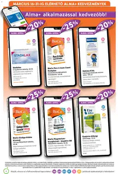 Alma Gyógyszertárak akciós újság - amely érvényes a következő dátumtól: 01.03.2026 | Oldal: 4