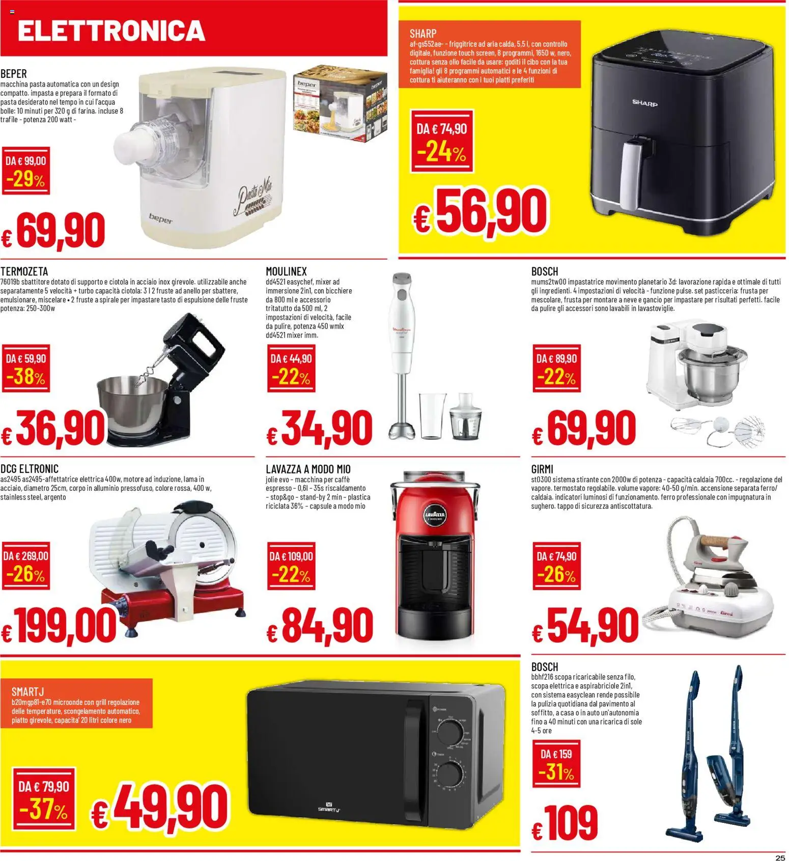Volantino Galassia del 05.02.2026 | Pagina: 25 | Prodotti: Microonde, Caldaia, Pasta, Scopa