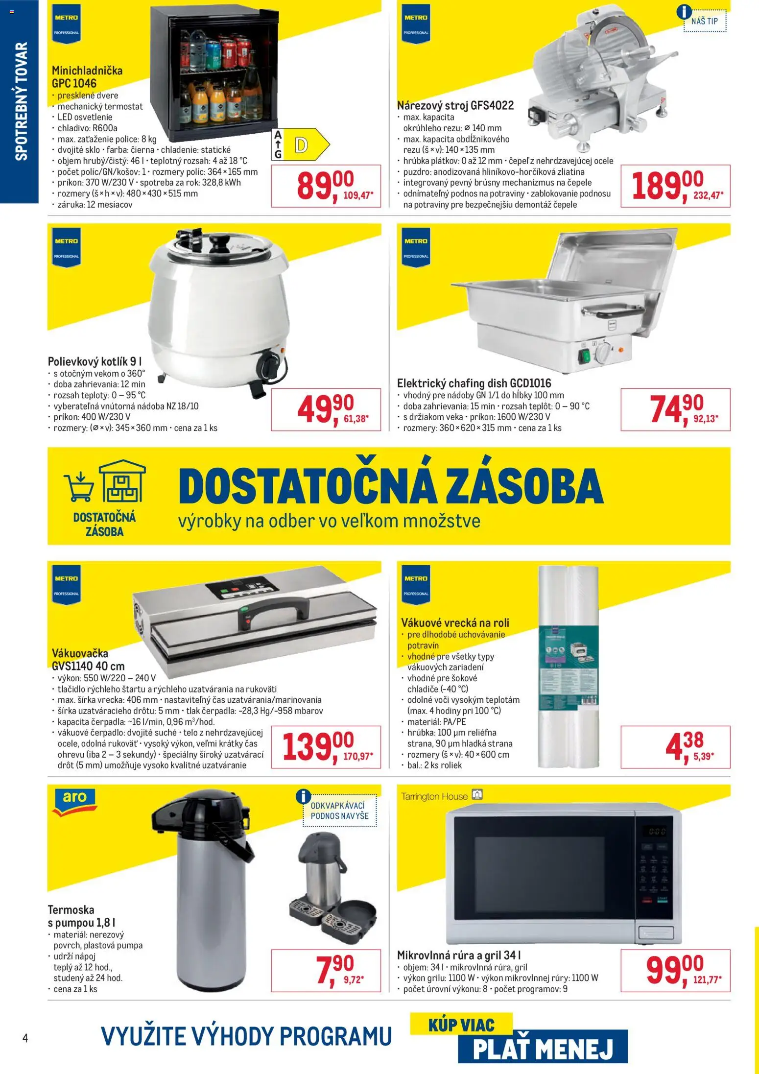 Nové Metro akcie – leták je platný od 05.11.2025 | Strana: 4 | Produkty: Pumpa, Gril, Led osvetlenie, Osvetlenie