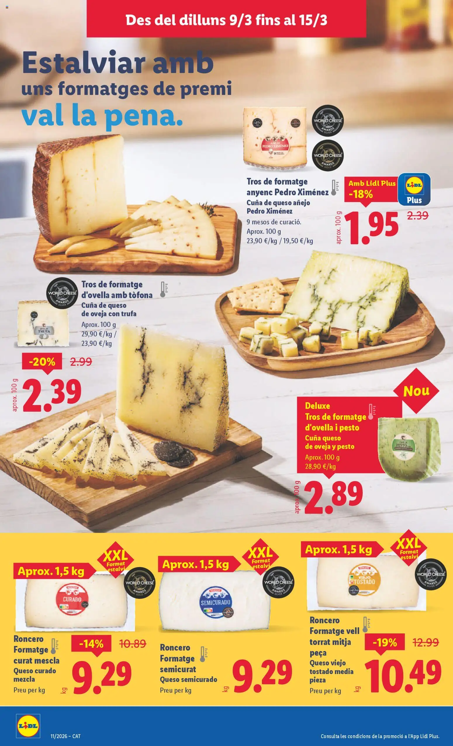 Lidl folleto │ válido desde el 09.03.2026 | Página: 8 | Productos: Queso de oveja, Queso, Cuna