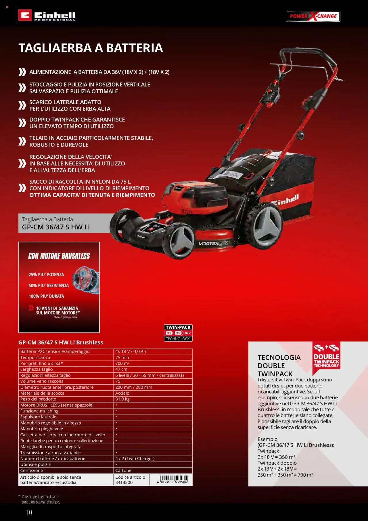 Volantino Einhell del 01.02.2025 | Pagina: 10 | Prodotti: Coperta, Batteria, Batterie, Caricabatterie