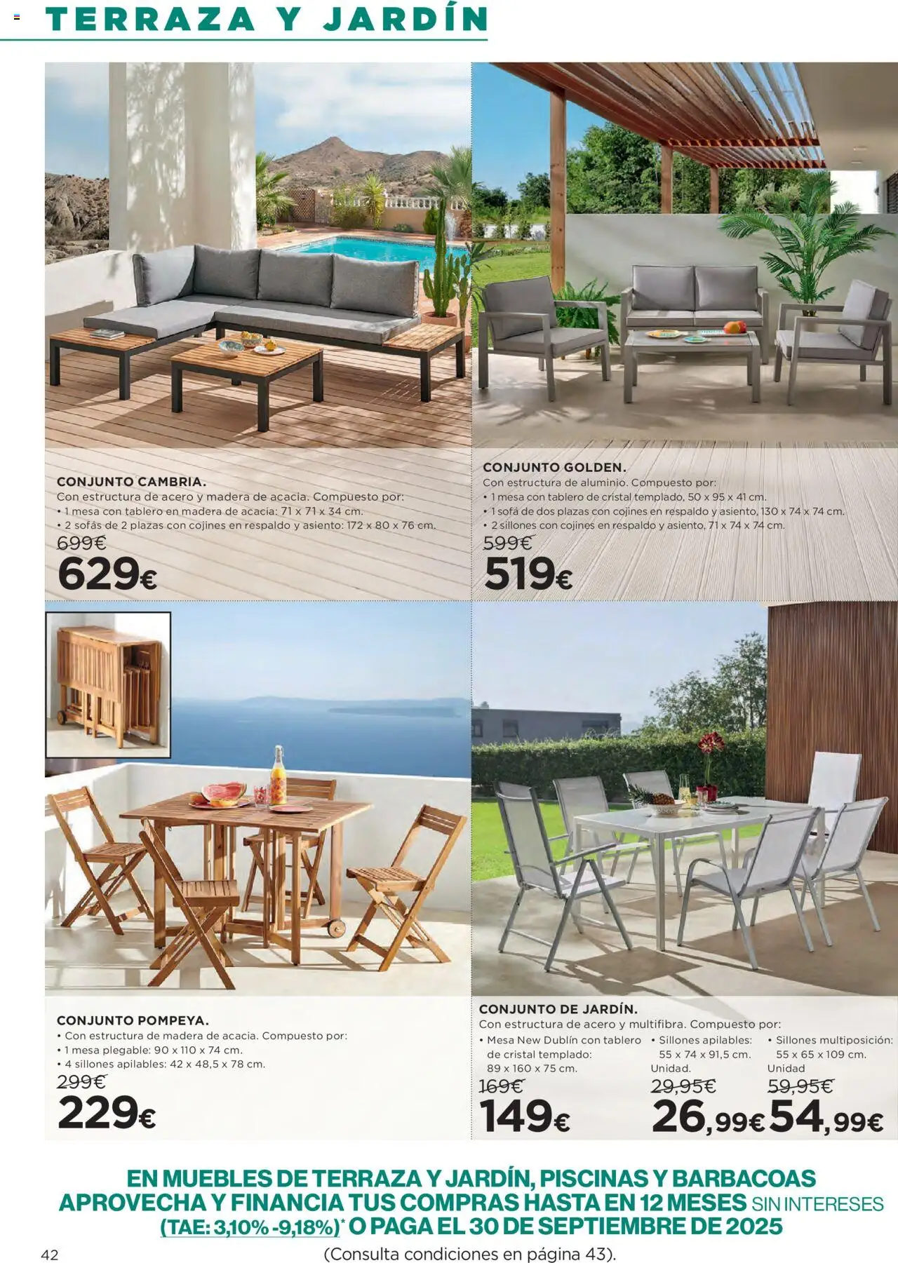 Hipercor catálogo │ válido desde el 19.06.2025 | Página: 47 | Productos: Muebles, Sofá, Mesa