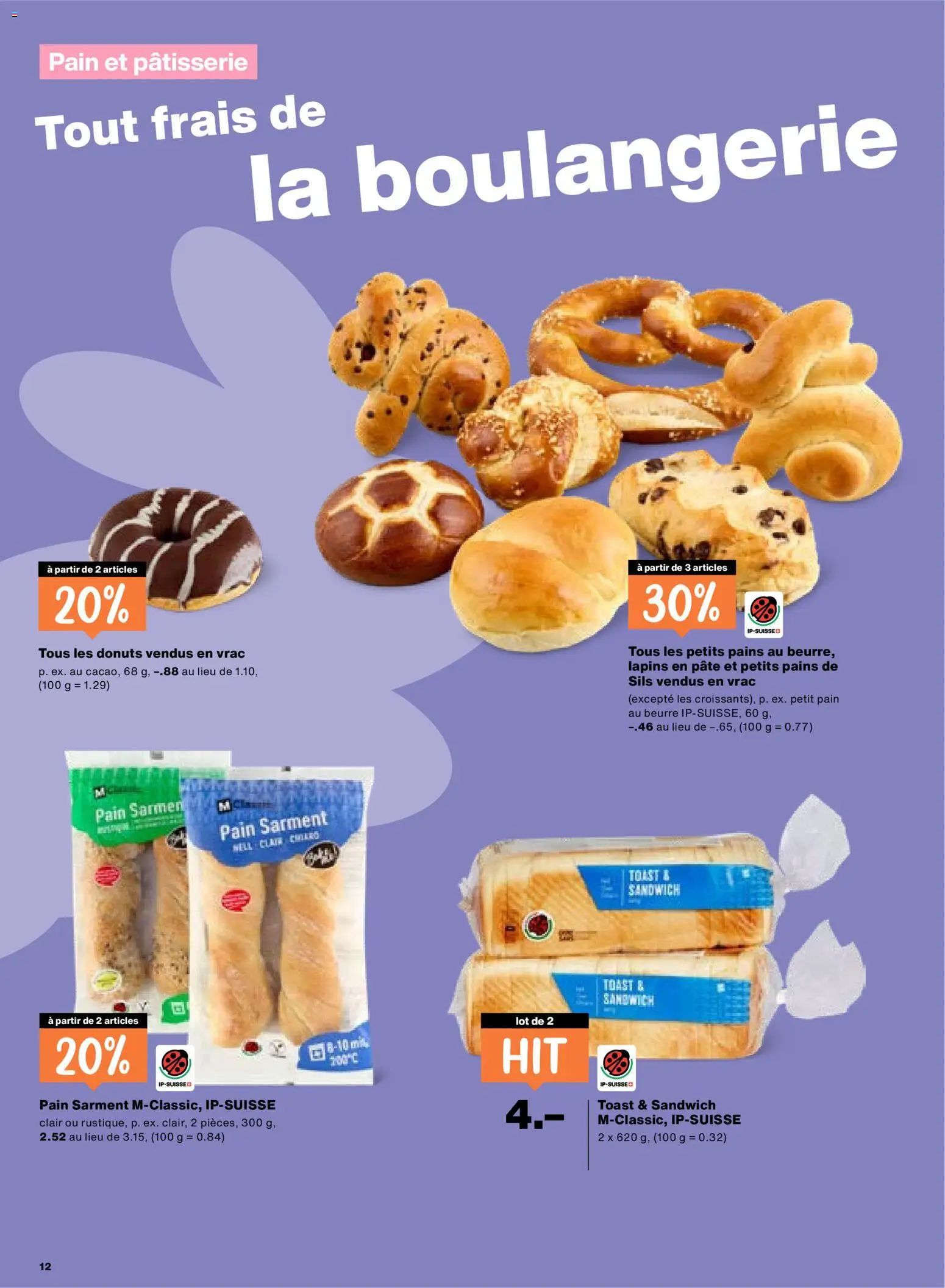 Migros aktionen FR – gültig ab 26.03.2026 | Seite: 12 | Produkte: Donuts