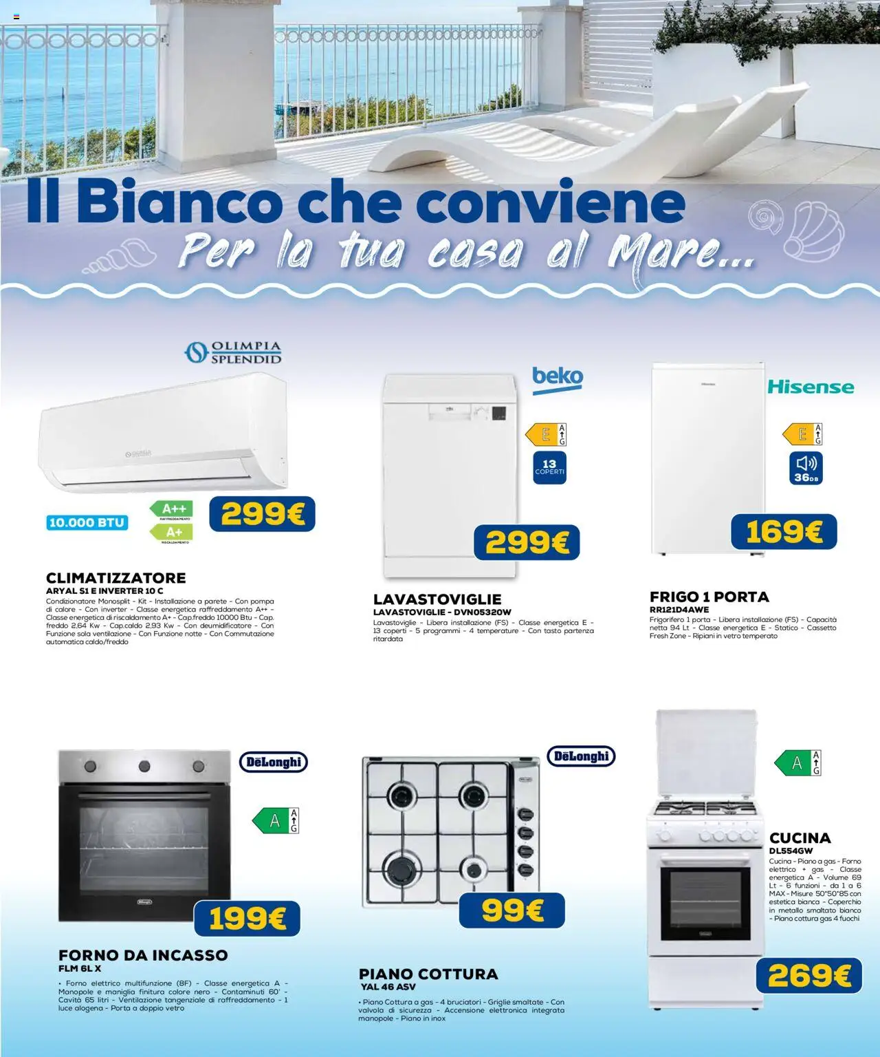 Volantino Euronics del 31.07.2025 | Pagina: 29 | Prodotti: Climatizzatore, Deumidificatore, Lavastoviglie, Frigorifero