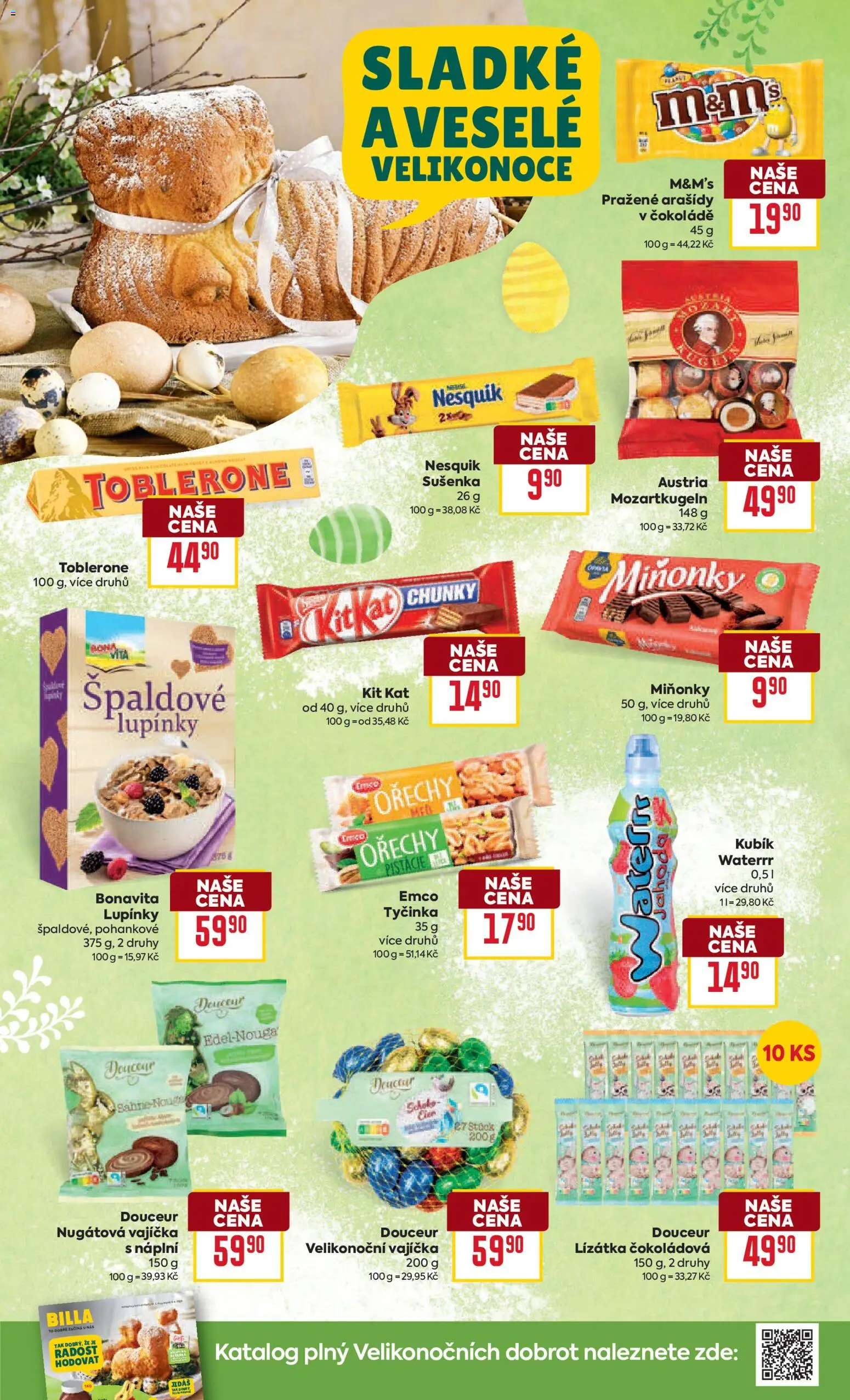 Billa Velký leták od 18.03.2026 | Strana: 24 | Produkty: Vajíčka, Pistácie, Ořechy, Kubík Waterrr