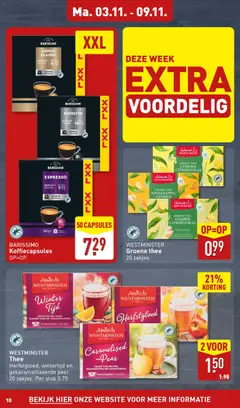 Aldi - Folder week 45 - Voorbeeld van een folder van Aldi, geldig van 03.11.2025 | Pagina: 10 | Producten: Citroen, Koffiecapsules, Kaneel, Gember