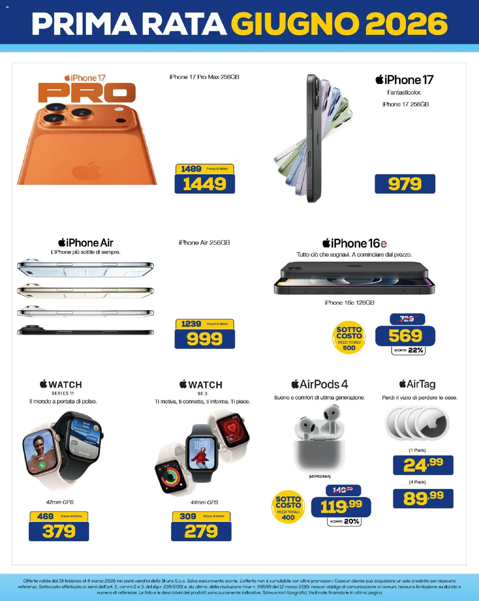 Volantino Euronics del 19.02.2026 | Pagina: 6 | Prodotti: Iphone, Airpods
