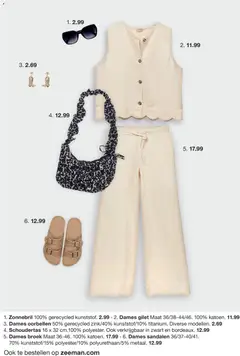 Zeeman - Folder - Voorbeeld van een folder van Zeeman, geldig van 14.02.2026 | Pagina: 2 | Producten: Broek, Oorbellen, Sandalen, Zonnebril