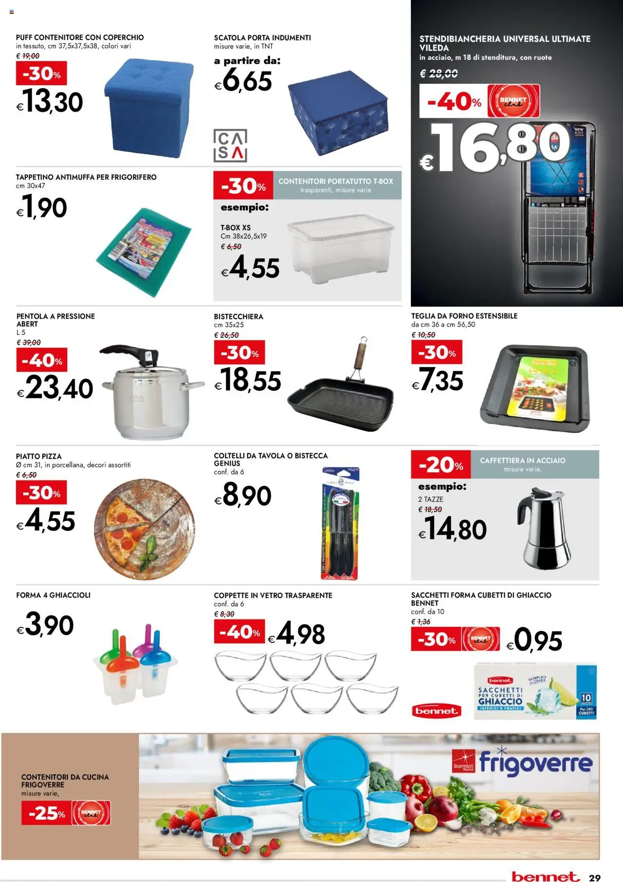 Volantino bennet del 05.06.2025 | Pagina: 29 | Prodotti: Teglia, Caffettiera, Bistecchiera, Contenitore