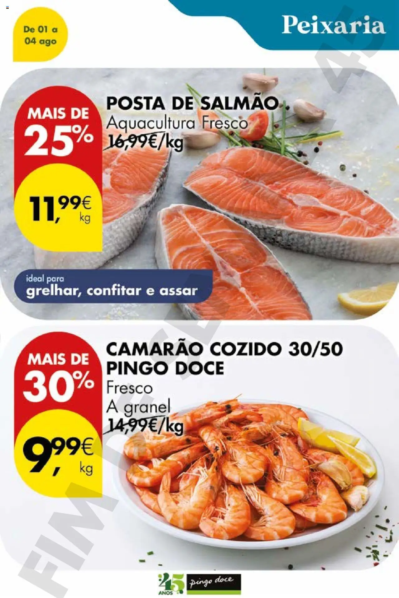Pingo Doce Poupe este Fim de Semana │ válido de 01.08.2025 | Página: 5 | Produtos: Camarão, Salmão