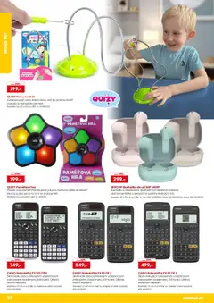 POMPO katalog Zpátky do školy od 25.07.2025 | Strana: 22 | Produkty: Sluchátka, Hra, Kalkulačka, Baterie