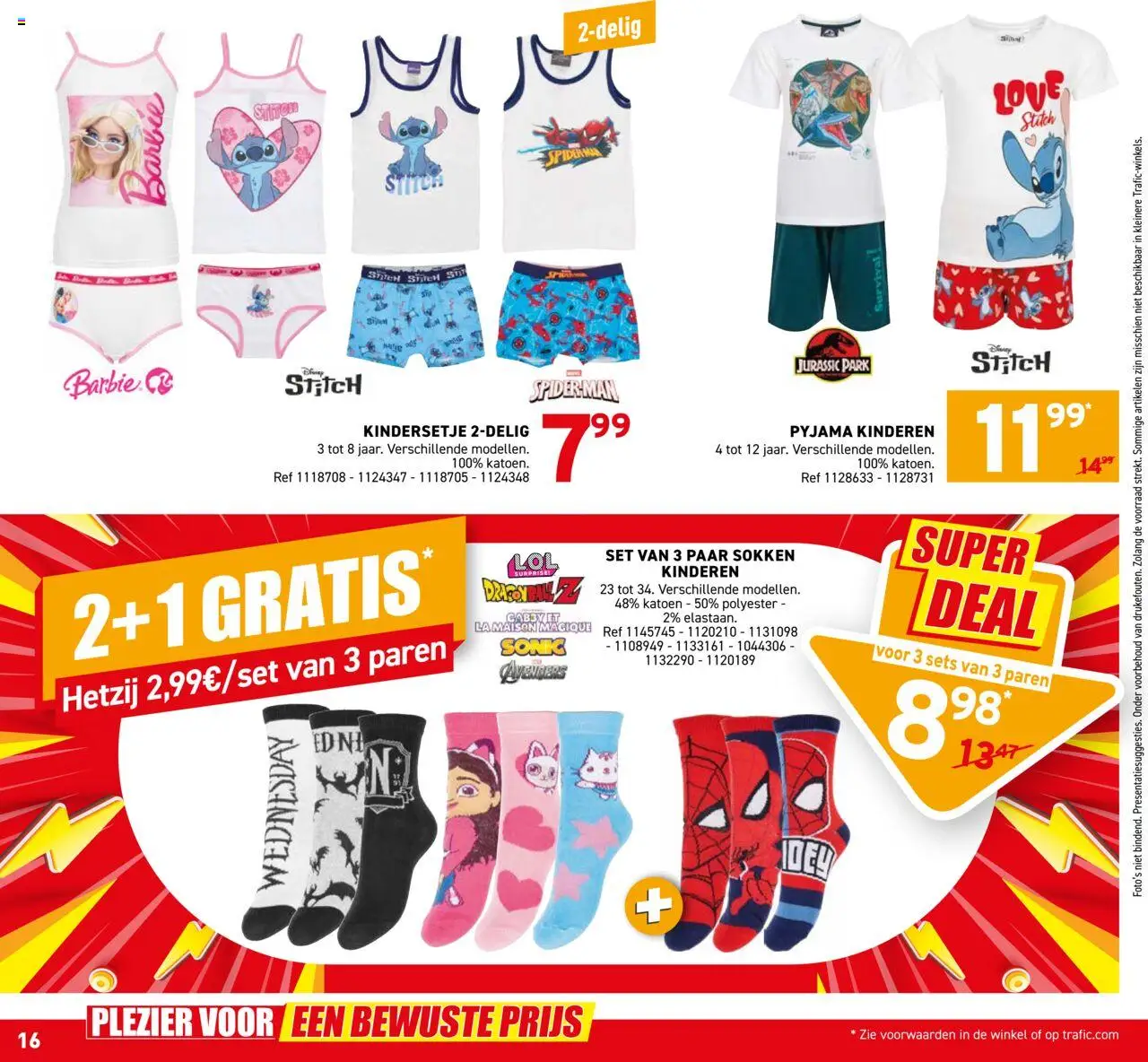  | Pagina: 16 | Producten: La, Sokken, Pyjama