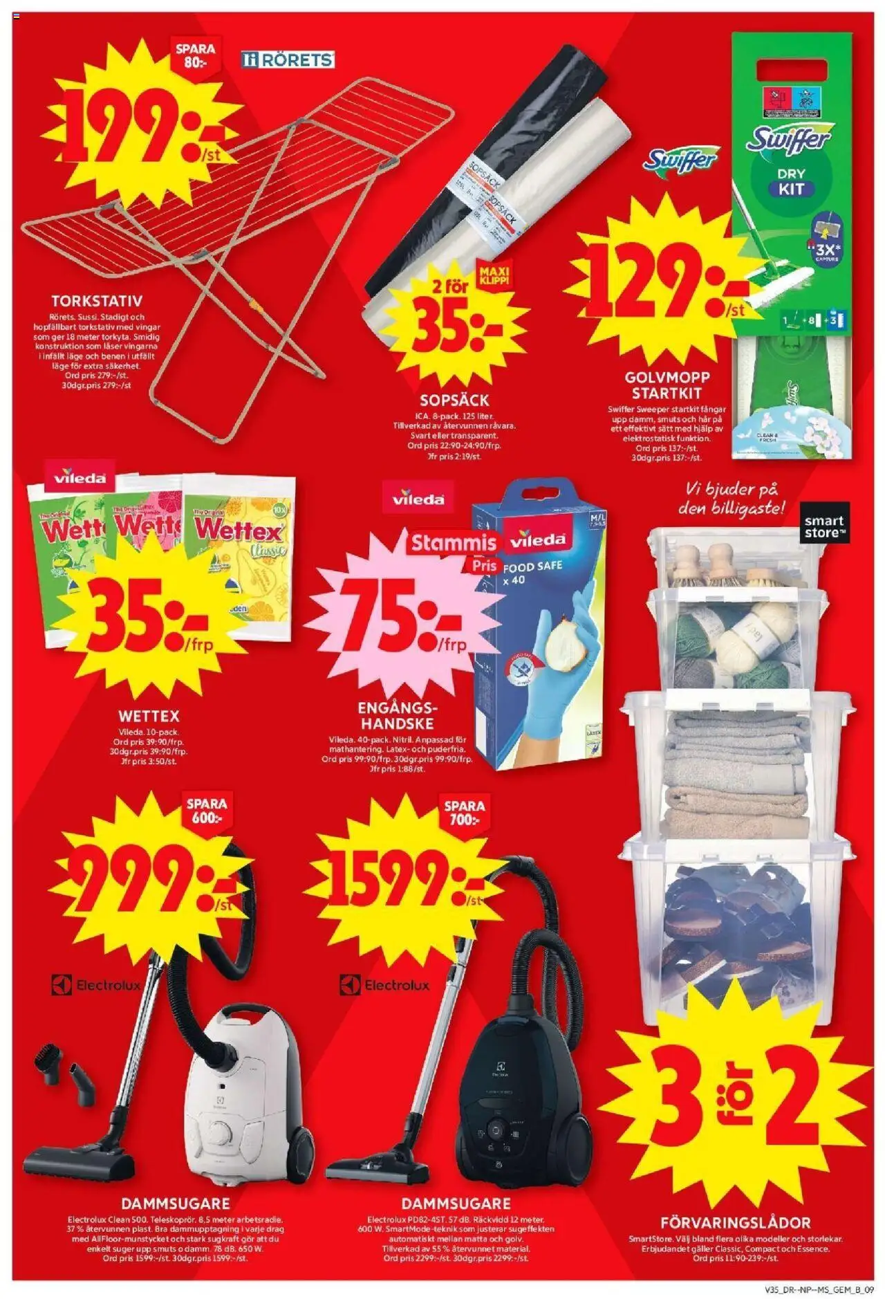 ICA Maxi reklamblad aktuell från 25.08.2025 | Sida: 11 | Produkter: Dammsugare, Galler, Matta, Golvmopp