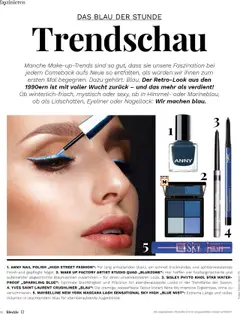 MAYBELLINE NEW YORK MASCARA LASH SENSATIONAL SKY HIGH „BLUE MIST“, Extreme Länge und volles Volumen in leuchtendem Blau für atemberaubende Augenblicke. – gültig ab 12.09.2025 | Seite: 16 | Produkte: Eyeliner, Nagellack, Mascara