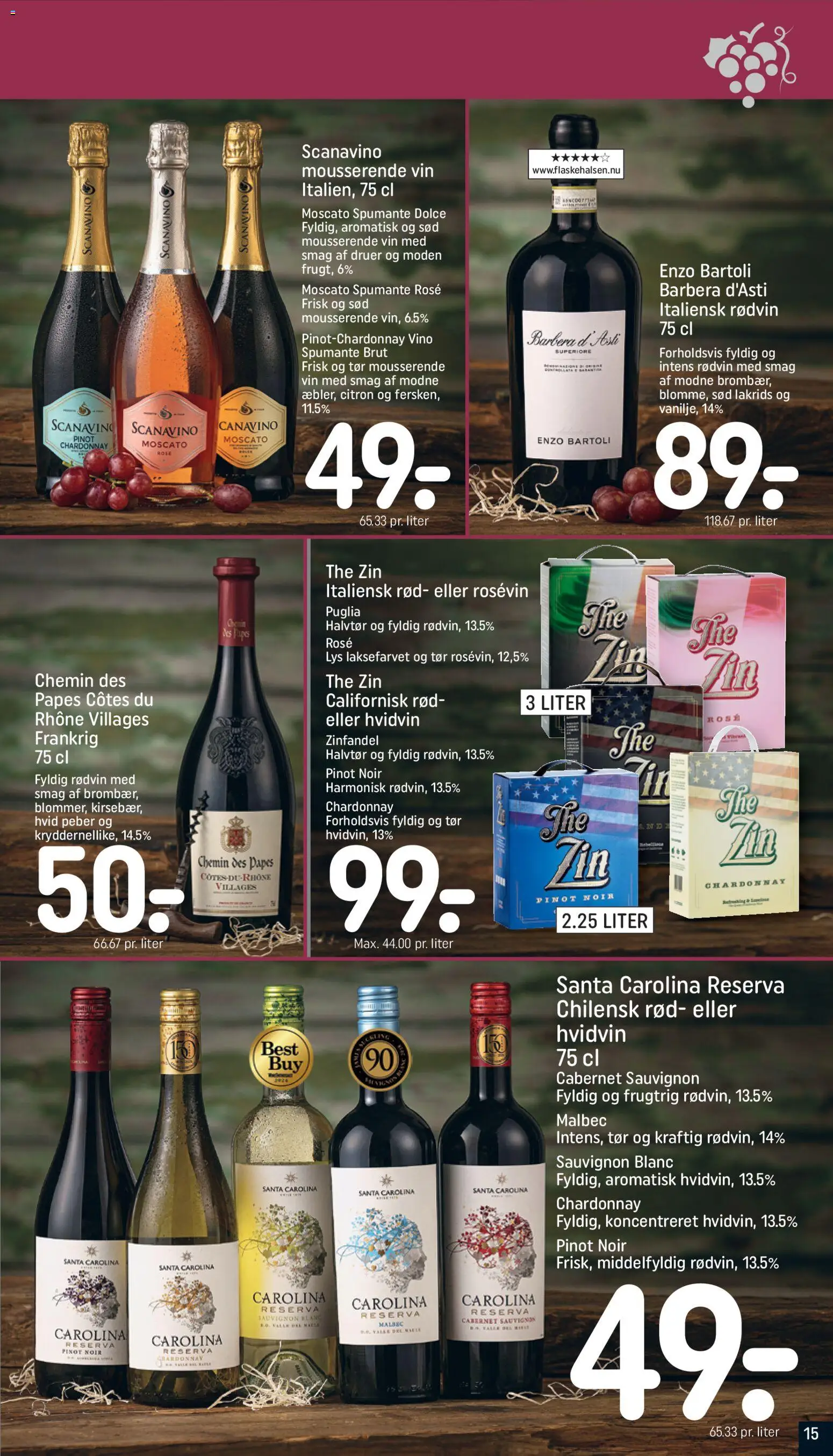 Rema 1000 tilbudsavis – gyldig fra 01.03.2026 | Side: 15 | Produkter: Vin, Peber, Lakrids