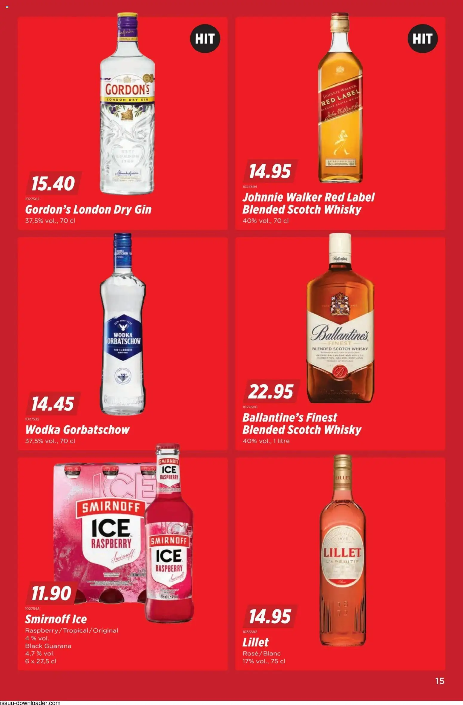 Denner aktionen FR – gültig ab 09.04.2026 | Seite: 15 | Produkte: Gin, Wodka