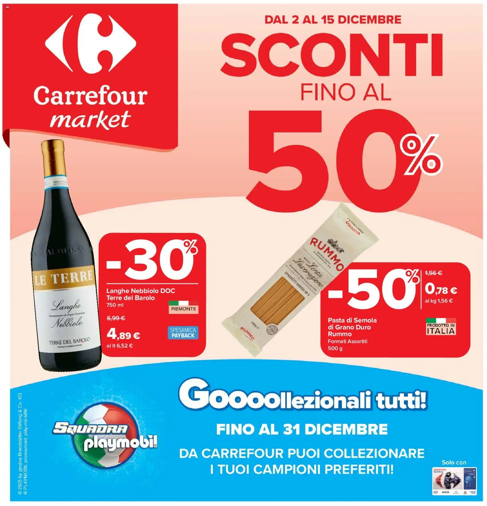 Volantino Carrefour del 02.12.2025 | Pagina: 1 | Prodotti: Pasta