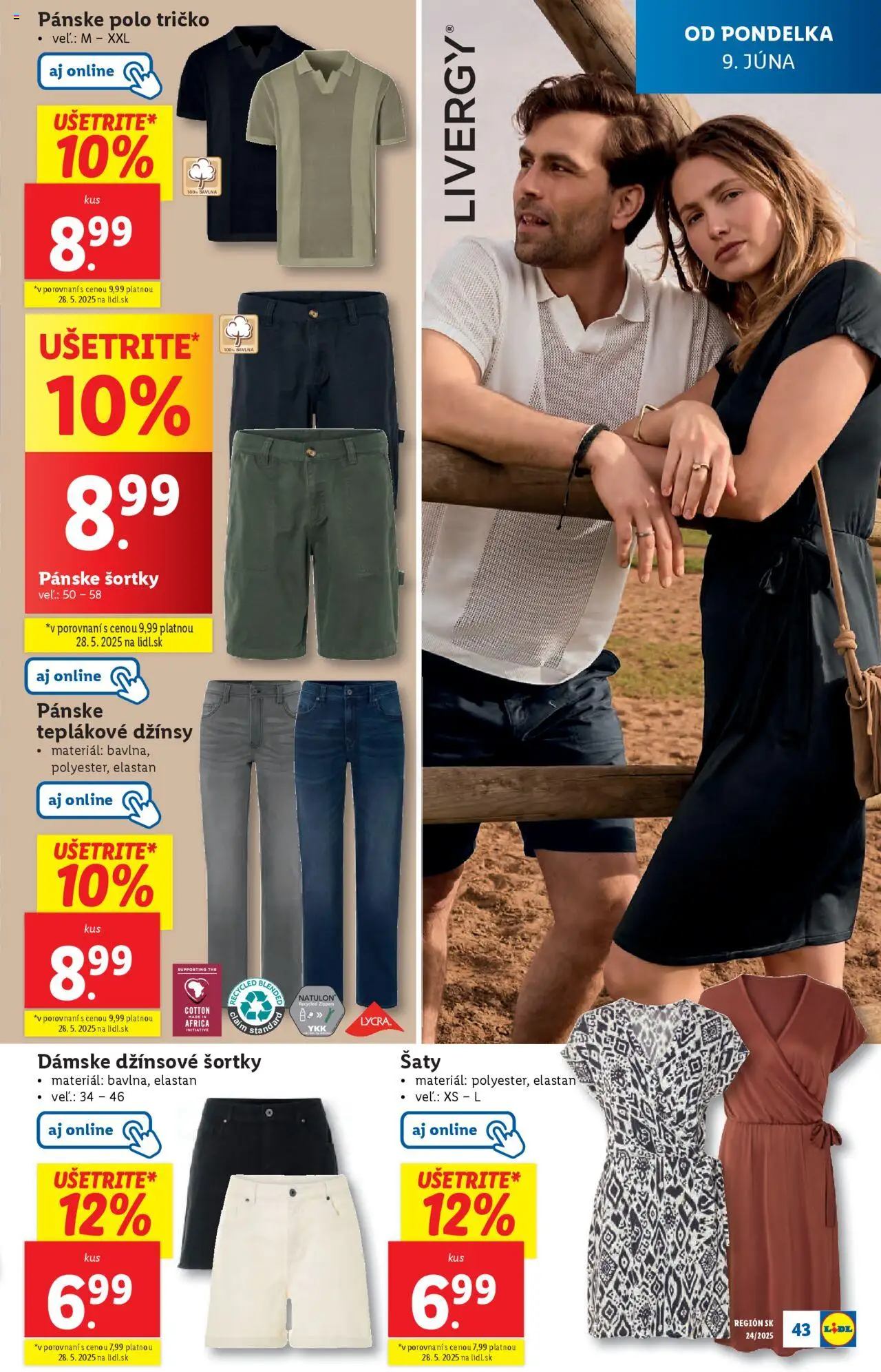Lidl leták │ platný od 09.06.2025 | Strana: 47 | Produkty: Šaty, Tričko