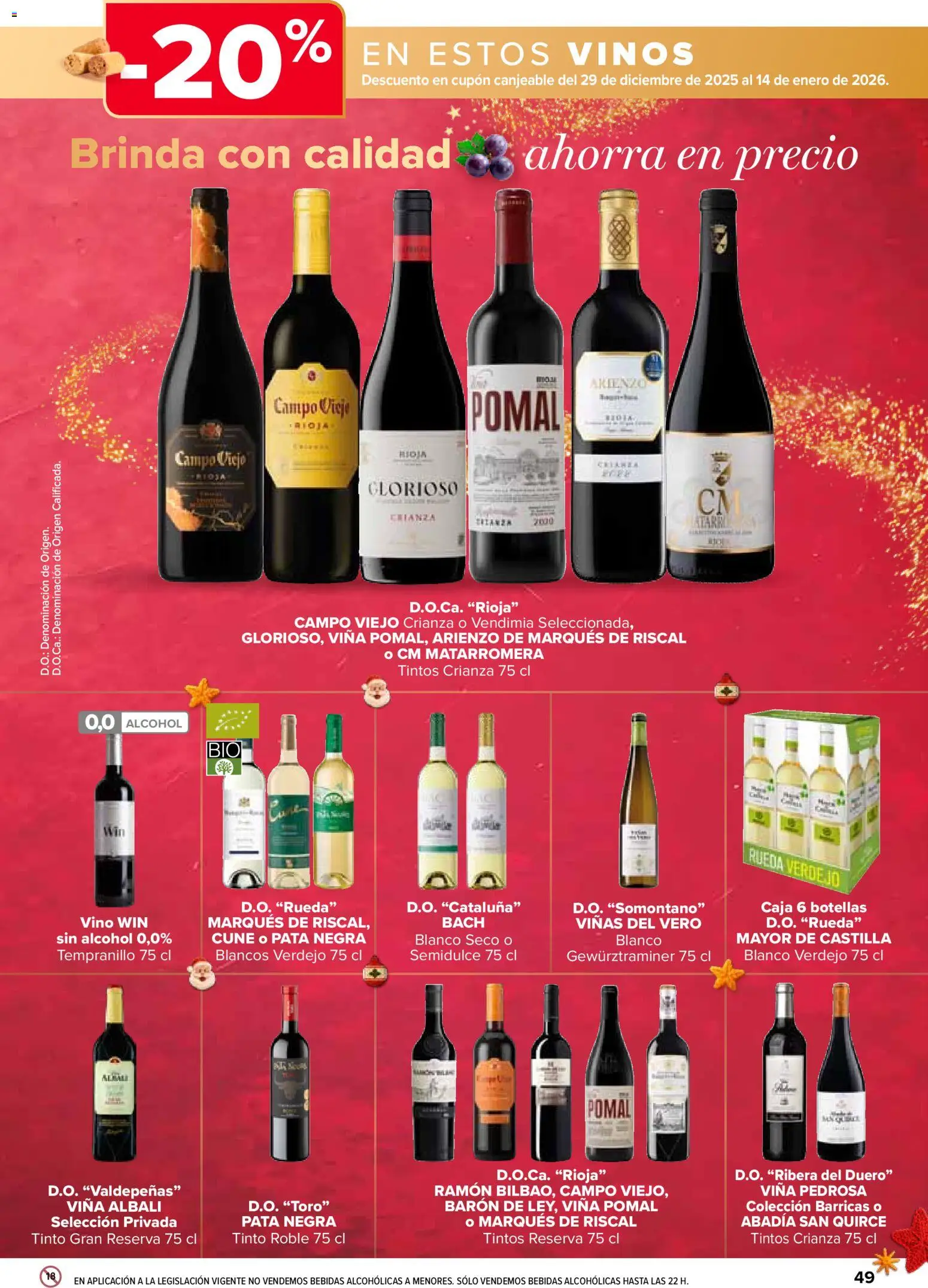 Carrefour folleto │ válido desde el 12.12.2025 | Página: 51 | Productos: Vino, Caja