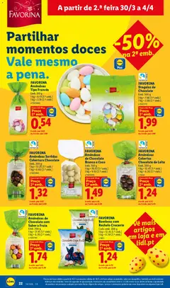 Pré-visualização FAVORINA Drageias de Chocolate, Emb. 500 g válido de 30.03.2026 | Página: 22