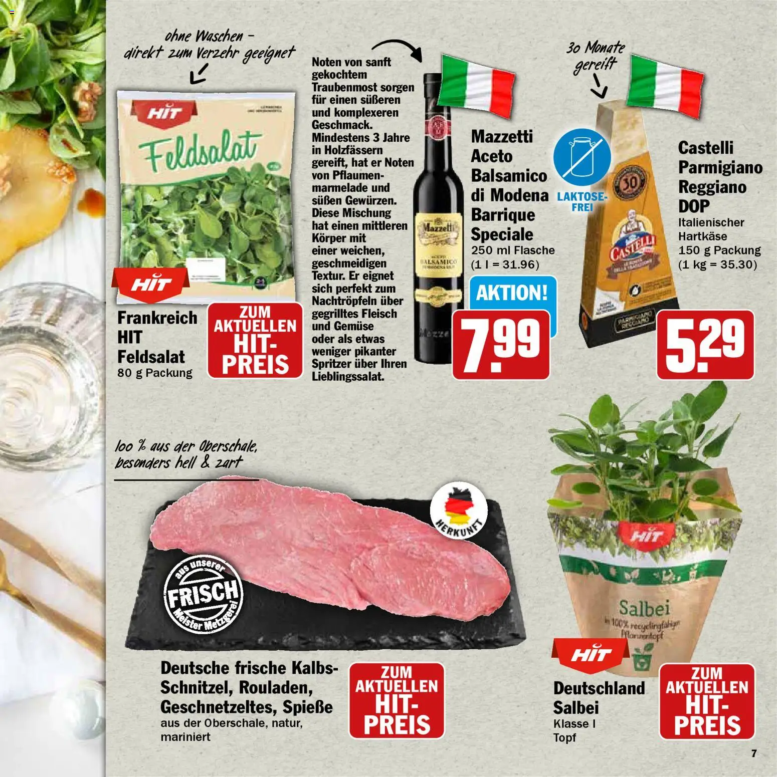 HIT - Feinkostbroschüre – gültig ab 24.11.2025 | Seite: 7 | Produkte: Balsamico, Spieße, Gemüse, Fleisch