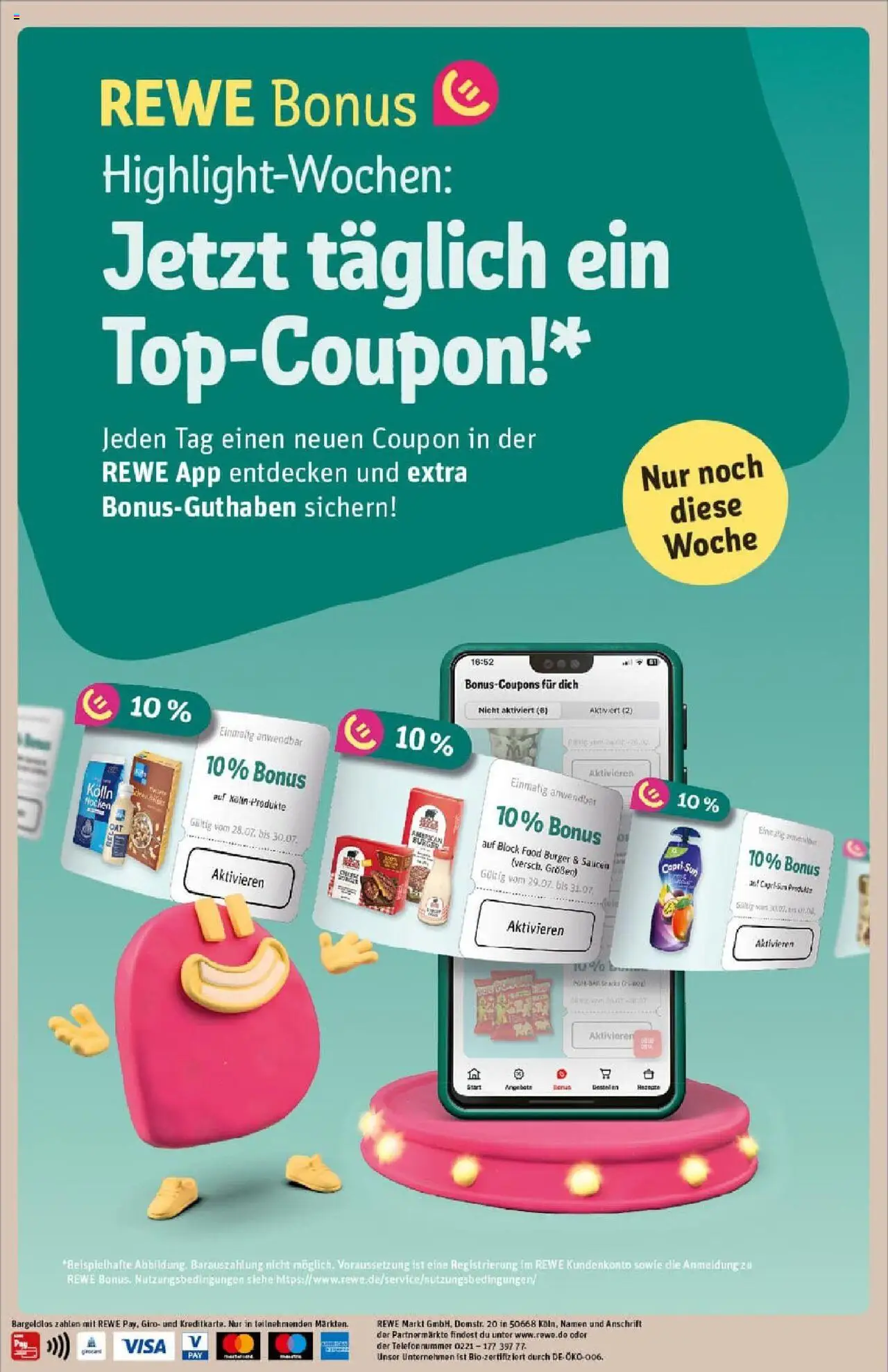 Rewe prospekt Lübeck	 - gültig ab dem 27.07.2025 | Seite: 34 | Produkte: Kolln, Capri sun, Burger, POM-BÄR
