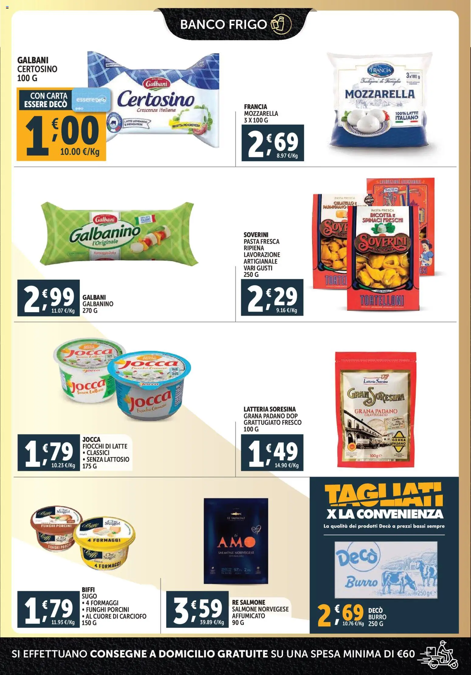 Volantino Decò del 29.12.2025 | Pagina: 5 | Prodotti: Formaggio, Pasta, Ricotta, Sugo