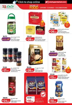 Preview of Lulu Hypermarket catalogue - World Food - Abu Dhabi & Al Ain valid from 22.04.2026 | Page: 2 | Products: Džús, Čaj
