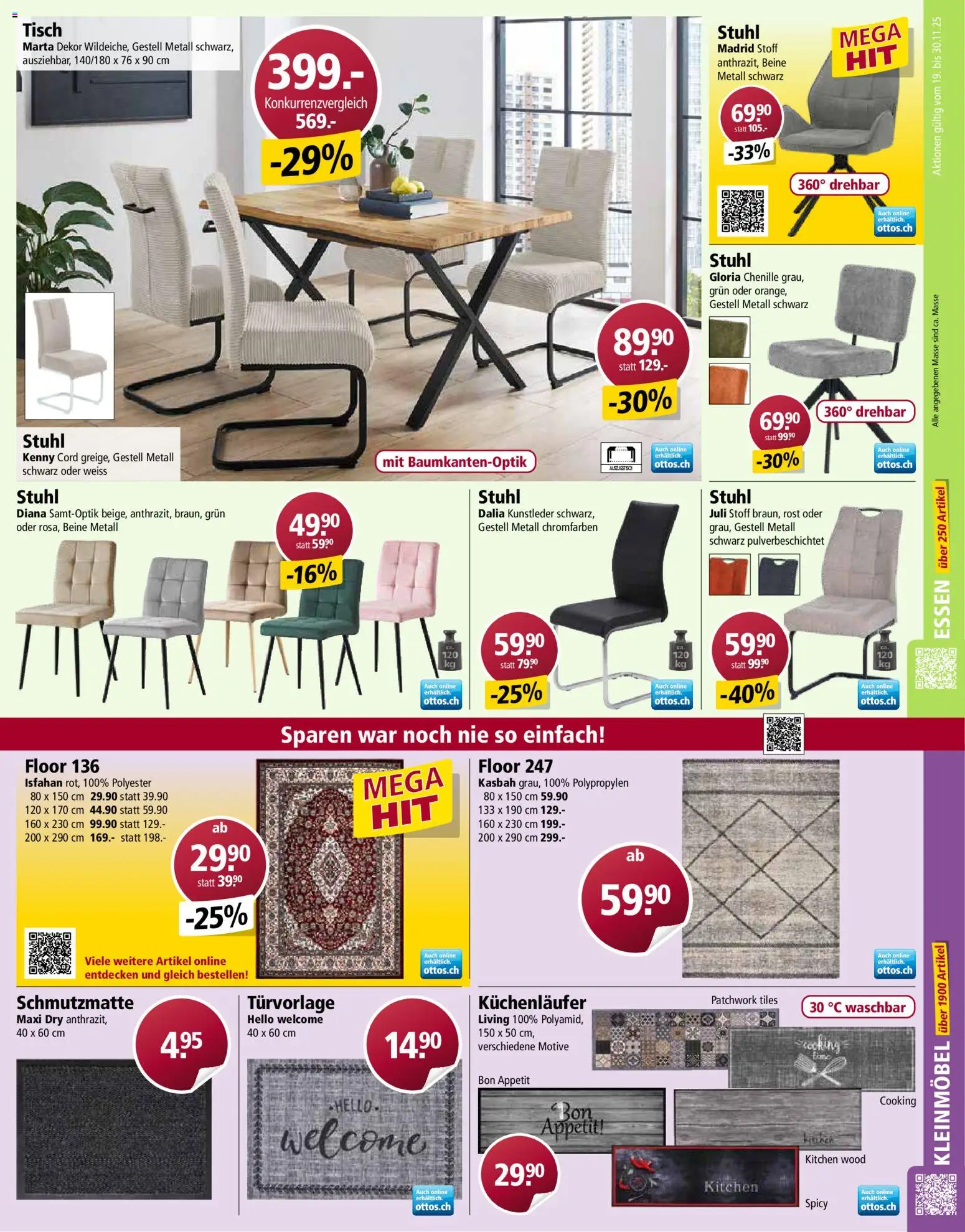 Otto's Aktionen – gültig ab 19.11.2025 | Seite: 15 | Produkte: Tisch, Stuhl