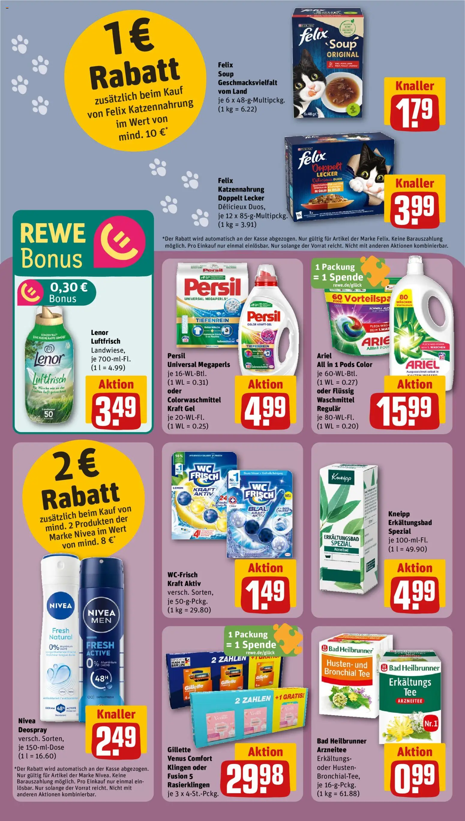 Rewe ihr Kaufpark Prospekt 	 – gültig ab 02.02.2026 | Seite: 28 | Produkte: Ariel, Bad, Tee, Persil