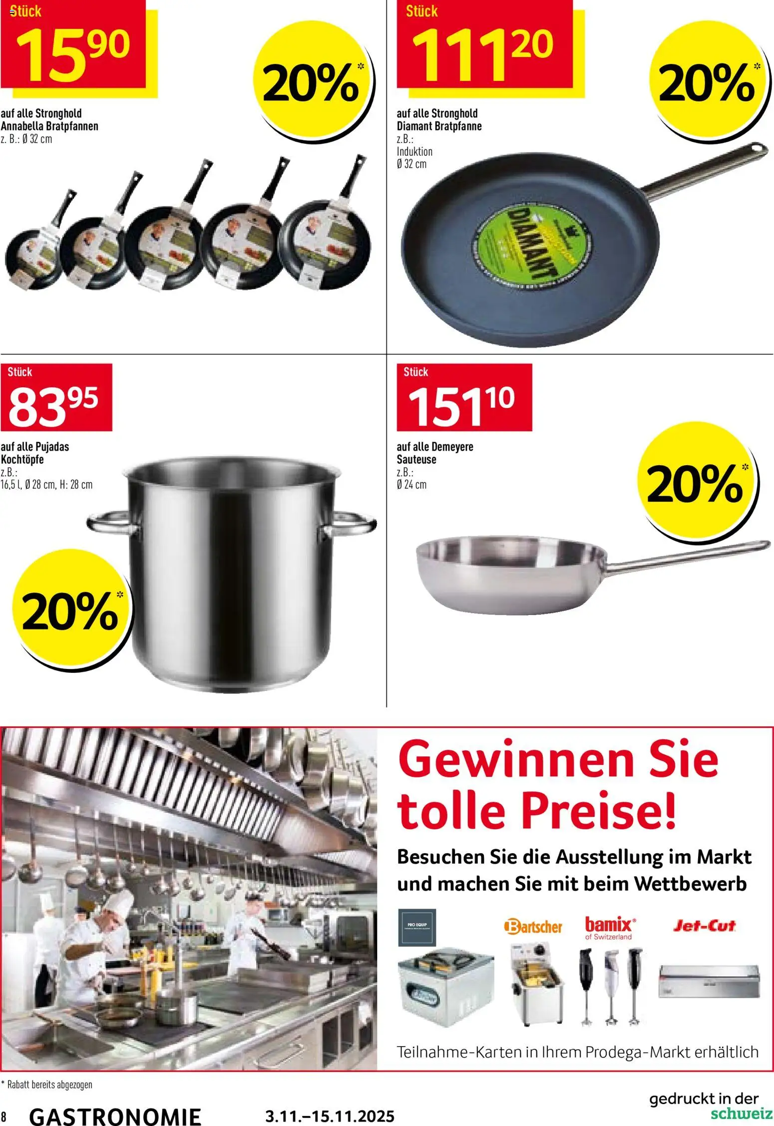 Prodega Aktionen Gastronomie – gültig ab 03.11.2025 | Seite: 8