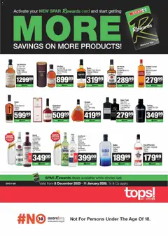 Tops at Spar specials catalogue – valid from 08.12.2025
