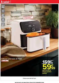 Carrefour - Prévisualisation de Carrefour catalogue semaine 2 valide à partir de 06.01.2026 | Page: 78 | Produits: Friteuse, Friteuse sans huile, Air fryer, Huile