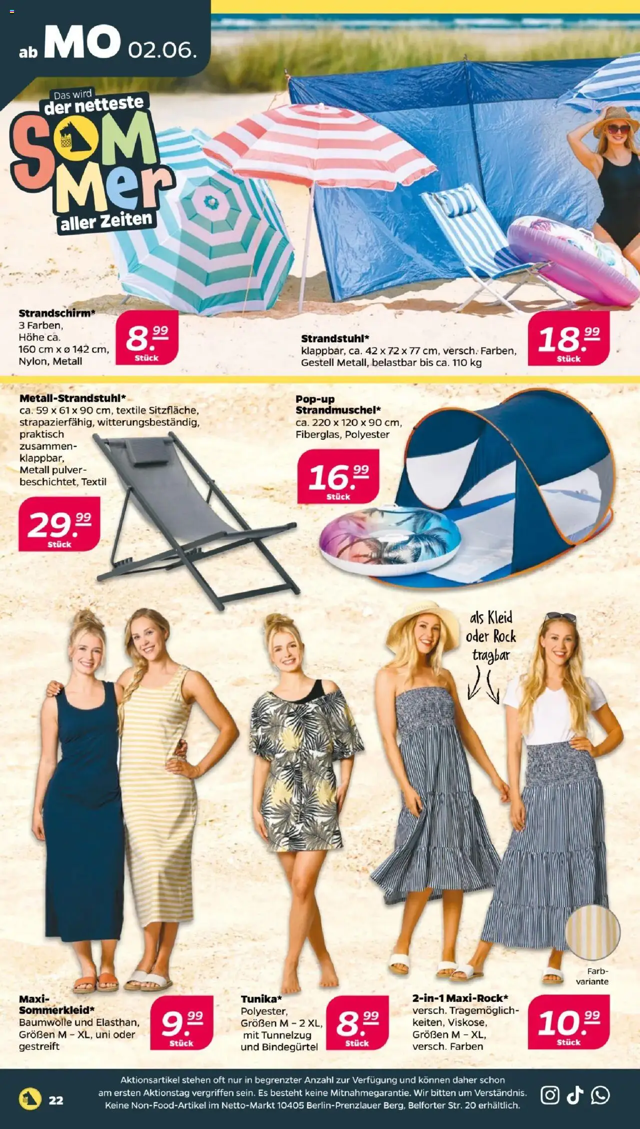 Netto Prospekt 	 - gültig ab dem 02.06.2025 | Seite: 22 | Produkte: Rock, Kleid